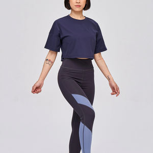 Camisetas cortas elegantes y cómodas para mujer, camisetas 100% de algodón ligeras en blanco para mujer, camisetas cortas de Fitness para mujer - Product Image 6