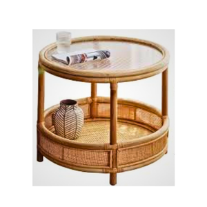 Table d'appoint en rotin faite à la main à un prix raisonnable taille personnalisée présentoir décoratif pour la maison fabriqué au Vietnam fabricant local en bois - Product Image 6