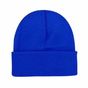 Gorro unisex sólido Otoño Invierno mezclas de lana gorro de punto suave y cálido hombres mujeres gorros gorras - Product Image 3