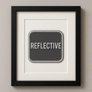 Patchs de sécurité en tissu tissé brodé réfléchissant 3D haute visibilité de haute qualité, cœur, fleur, pour vestes, sacs à dos - Product Image 6