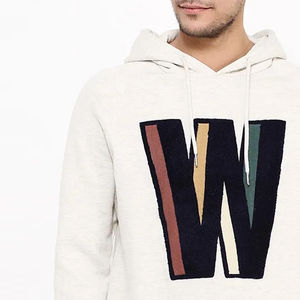 Sweat-shirts légers pour hommes en chenille brodée, 100% coton, manches longues, pull-over d'hiver - Product Image 5