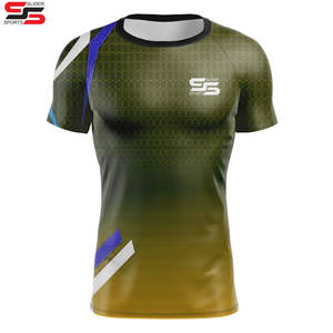 <b>Men's</b> Sports Running T-<b>shirt</b> multi colure printing <b>Men</b> Quick-drying Breathable Short Sleeve Round Neck Outdoor Comfort Tee - Product Image 4