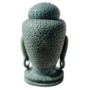 Compre una Figura de Buda de Aventurina Verde de Moda, Tallada a Mano, Escultura Religiosa de Piedras Preciosas, Rudra Gems Delhi, Cristal Curativo - Product Image 3