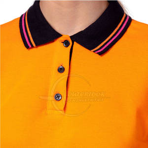 Ropa informal de verano de algodón 100% para mujer de calidad superior ligera y duradera para camiseta Polo - Product Image 5