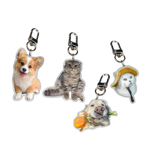 Porte-clés personnalisé avec portrait d'animal <span class=keywords><strong>de</strong></span> compagnie, breloque en acrylique personnalisée pour chien ou chat, un cadeau <span class=keywords><strong>de</strong></span> poche pour célébrer votre amour pour votre animal à fourrure - Product Image 5