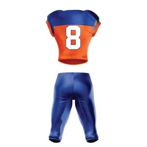 Conjunto de uniforme de fútbol con pantalones integrados OEM, traje deportivo para hombre, camiseta de uniforme de fútbol americano transpirable por sublimación - Product Image 5