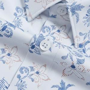 Chemise imprimée Aristino pour hommes ALS1610Z vente en gros prix chaud col Mandarin anti-rides respirant haut produit - Product Image 3