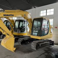 Excavatrice compacte sur chenilles Komatsu PC60MR-2 d'occasion de 6 tonnes pour la construction et l'aménagement paysager