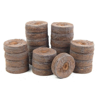 Granulés de tourbe de coco de qualité supérieure Disque de coco de démarrage de graine écologique | Coco Coin | Kit de germination des graines hydroponiques | Cocopeat