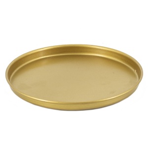 Plateau de service rond décoratif en laiton antique fait main, finition dorée, pour la décoration de table de luxe à la maison, à l'hôtel ou au restaurant, ou comme présentoir à bijoux - Product Image 6