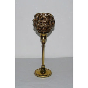 Candelabros de cristal de plata Premium, Juego de 3 elegantes candelabros de Metal perfectos para bodas en casa y decoraciones de eventos - Product Image 4