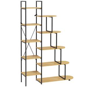 HOMCOM-Estantería de estilo industrial de 10 niveles en aglomerado y acero, 111,5x32x170 cm - Product Image 1