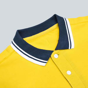 Polo para hombre, diseño básico sólido, ajuste cómodo para hombre, oficina de negocios, informal, Polo de manga corta para hombre, tela de mezcla de algodón - Product Image 2