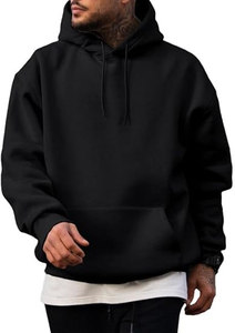 Vente en gros OEM Pull à capuche pour hommes Logo personnalisé Imprimé Basics Tops à capuche en coton mélangé pour l'hiver - Product Image 2