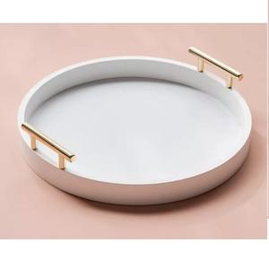 Bandeja Metálica de Lujo para Cocina y Catering, Bandeja de Servicio con Aspecto Elegante para Pastel, Pasta, Pizza, Bandeja Metálica Decorativa - Product Image 4