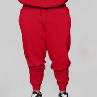 Pantalon unisexe décontracté à jambe large et coupe oversize, 100% coton épais, écologique, avec logo personnalisé, fermeture à cordon et taille élastique