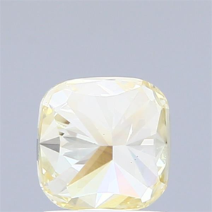 Diamant de laboratoire de forme carrée coussin, jaune clair fantaisie, clarté VS, taille excellente, certifié IGI, diamant non monté pour bijoux - Product Image 4