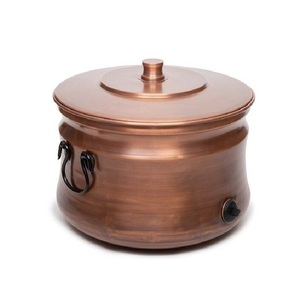 หม้อท่อโลหะสำหรับตกแต่งแนวโบราณหม้อทำด้วยมือมีฝาปิดกลางแจ้งสินค้ามาใหม่ - Product Image 1