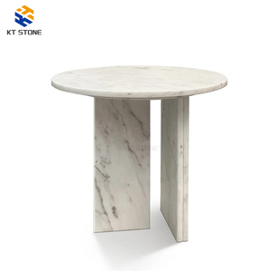 Mesa Auxiliar Rectangular de Mármol Calacatta Viola con Base de Mármol Arabescato Blanco, Diseño Moderno Multifuncional de Lujo Italiano - Product Image 1