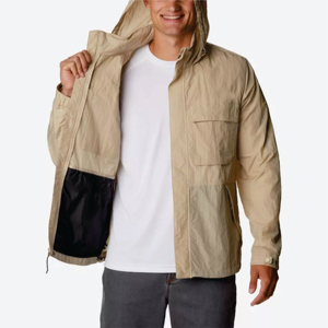 Veste coupe-vent de sport pour hommes de haute qualité nouveau Design veste de pluie pour toile de printemps avec décoration brodée - Product Image 3