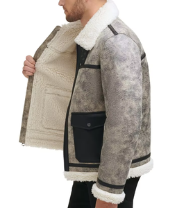 เสื้อแจ็คเก็ตหนังแกะแท้คุณภาพพรีเมียม สำหรับฤดูหนาว เหมาะสำหรับทั้งผู้ชายและผู้หญิง - Product Image 4