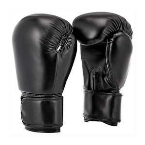 Guantes de Boxeo Profesionales de Cuero con Logotipo Personalizado, Cierre de Velcro Transpirable para Entrenamiento y Competencia Masculina - Product Image 2
