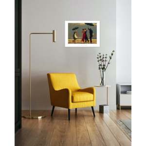 Impresión artística de las pinturas de paisajes marinos de Jack Vettriano: 'Singing Butler' junto al mar - Product Image 4