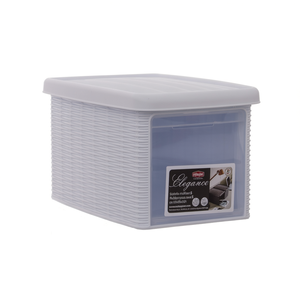 Contenedor de Almacenamiento de Plástico Stefanplast ELEGANCE Blanco 30020 de 5.5 Litros con Diseño Lujoso - Product Image 2