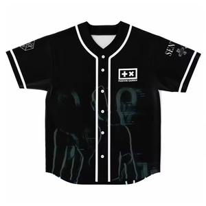 Offre Spéciale chemise de baseball raglan en polyester 100% vierge personnalisée/maillot de baseball personnalisé boutonné - Product Image 5