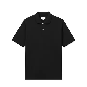Demi-manches 100% coton solide pour hommes OEM personnalisé pour T-shirts polo T-shirt d'affaires décontracté design uni d'été pour hommes polos - Product Image 1
