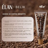 ELAN Professional Line Deep Brow Tint 09 COFFEE coklat tua 20ml