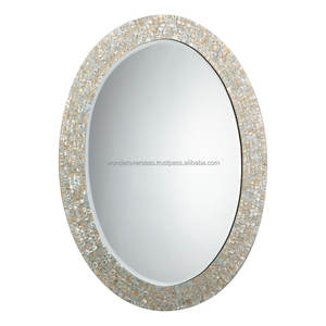 Miroir de forme ovale en nacre Miroir décoratif mural par WONDER OVERSEAS - Product Image 4