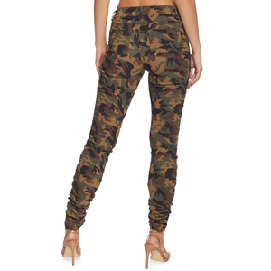 Pantalon de jogging épais pour femme 2026 avec fermeture éclair, imprimé uni, coupe empilée, poches latérales, devant plat, en polaire antistatique - Product Image 4