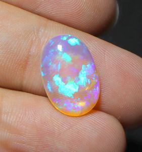 Opale naturelle australienne de haute qualité, 5 carats, cabochon, pierre précieuse solide de Coober Pedy, taille ovale, faite à la main pour la fabrication de bijoux - Product Image 5