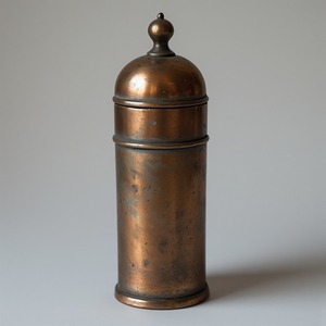 Molinillo de pimienta y coctelera de latón elegante con forma redonda clásica artesanal Diseñado para interiores de comedor decorativos - Product Image 1