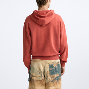 Sweat-shirt à capuche court pour homme grande taille, en molleton de coton 370 g/m², imprimé personnalisé, logo personnalisé, sweat-shirt d'hiver - Product Image 2