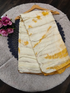 Pure Viscose Tissue with Hand worked Pallu Contrast Designer Embroidered heavy Blouse <strong>Indian</strong> party wear ladies women wear <strong>sari</strong> - Product Image 4
