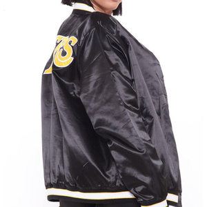 Veste en satin slim fit pour homme 2026 Vestes Vestes Vestes personnalisées Vestes légères brillantes Bomber à boutons pression Streetwear Manteau Nouveau - Product Image 4