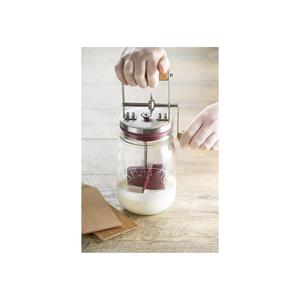 Kit de fabrication de beurre Kilner, outil spécial avec 1 pot en verre et 1 manivelle, recettes incluses - Product Image 4