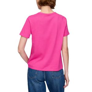 T-shirt décontracté d'été 100 % coton pour femme, à manches courtes et col rond, respirant, doux, en jersey uni, teinture unie - Product Image 6