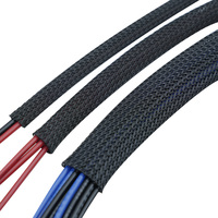 Protector Ignífugo Profesional de PET, Funda Trenzada Expandible para Cables, Malla Flexible para Protección de Cables