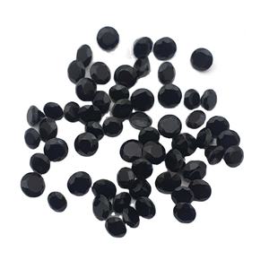 High Quality Natural Black <b>Onyx</b> Briolette Gemstone Loose Cut Round Shape for DIY Jewelry for Rings Pendant <b>Necklace</b> Making - Product Image 1