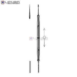Traumatisme crânien perimortem associé à un corps étranger, restes squelettiques, aiguille en acier inoxydable, instruments médicaux, corps étranger squelettique - Product Image 1