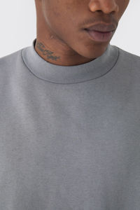 Sudadera de cuello redondo de gran tamaño de algodón para hombre, Jersey gris brezo en blanco, sudaderas con capucha bordadas y sudadera con logotipo personalizado - Product Image 6