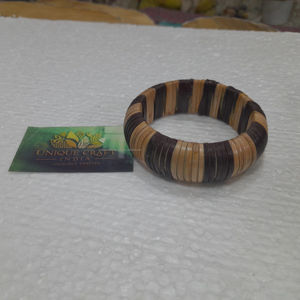 Pulseras de mimbre tejidas hechas a mano étnicas Vintage brazaletes de ratán grueso marrón de moda para mujer - Product Image 1