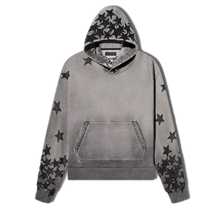 Nuevo Suéter de Hombre de Alta Calidad, Grueso, 350 Gramos, Invernal, 100% Algodón, Cuello Redondo, con Bolsillo, Lavado Ácido, Estilo Urbano Vintage - Product Image 3