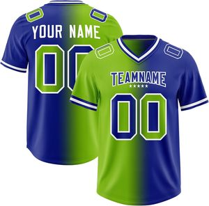 Camiseta de fútbol americano personalizada de alta calidad, sublimación deportiva transpirable con número de nombre personalizado, manga corta para verano - Product Image 4