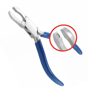 Pince à plier en acier inoxydable en forme de V 140 mm pour la pose de bijoux et la fabrication de colliers - Product Image 2