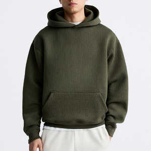 Sudadera con Capucha para Hombre, Otoño 2026, Verde, de Alta Calidad, con Costuras Reforzadas, Talla Grande, Manga Larga, Informal, de Algodón, Personalizable - Product Image 1