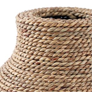 TienPhong fait à la main en gros déco 79 jonc de mer enveloppé Vase 10 "X 10" X 19 "marron pour Vase catégorie décor salon - Product Image 5
